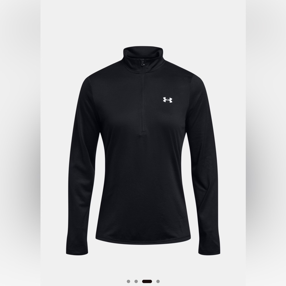 Under Armour Women's ½ Zip Black Long Sleeve Top